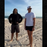 TOM BRADY, TRAVIS SCOTT & AUTRES LANCENT LE 4 JUILLET AVEC DU FOOTBALL SUR LA PLAGE ...