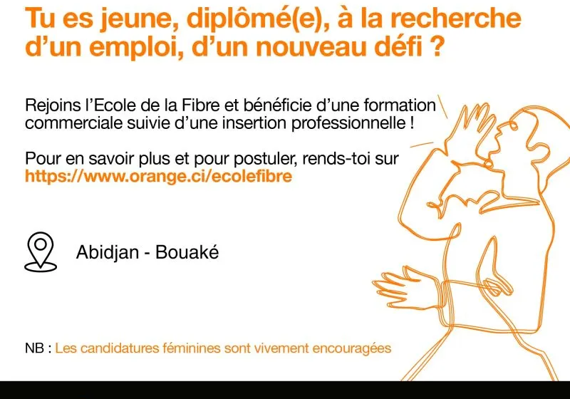  Orange CI recrute plusieurs jeunes – Niveaux – BAC et plus