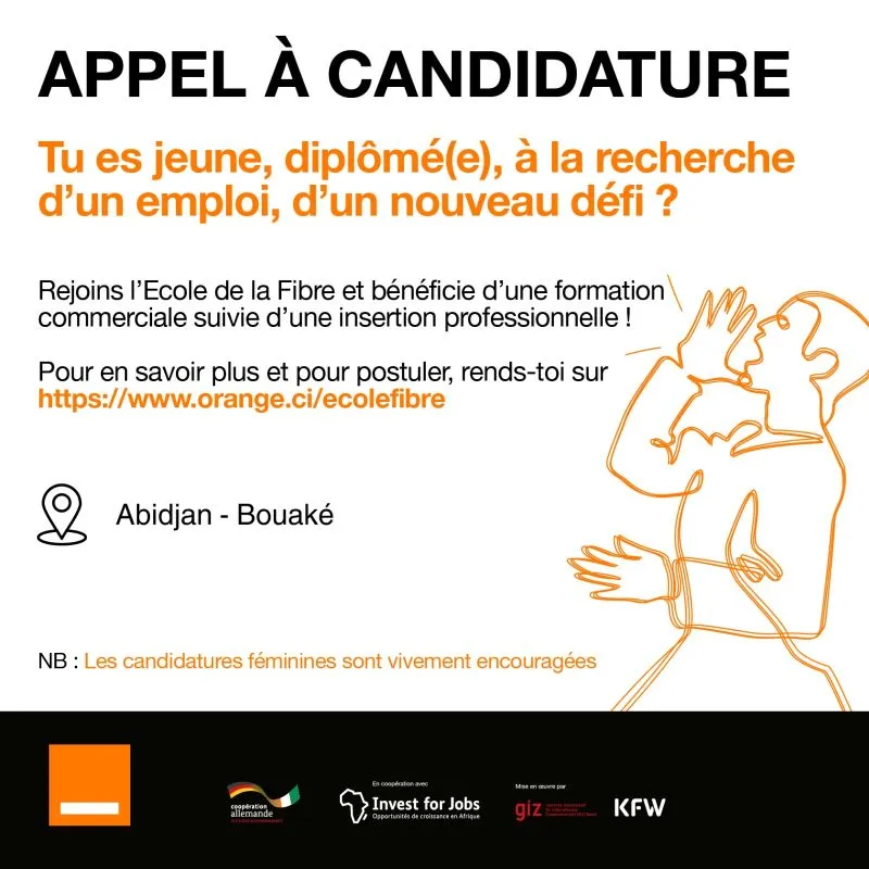 Orange CI recrute plusieurs jeunes – Niveaux – BAC et plus