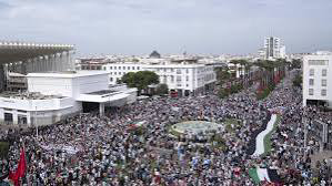  Nouvelle Manifestation de Soutien aux Palestiniens au Maroc