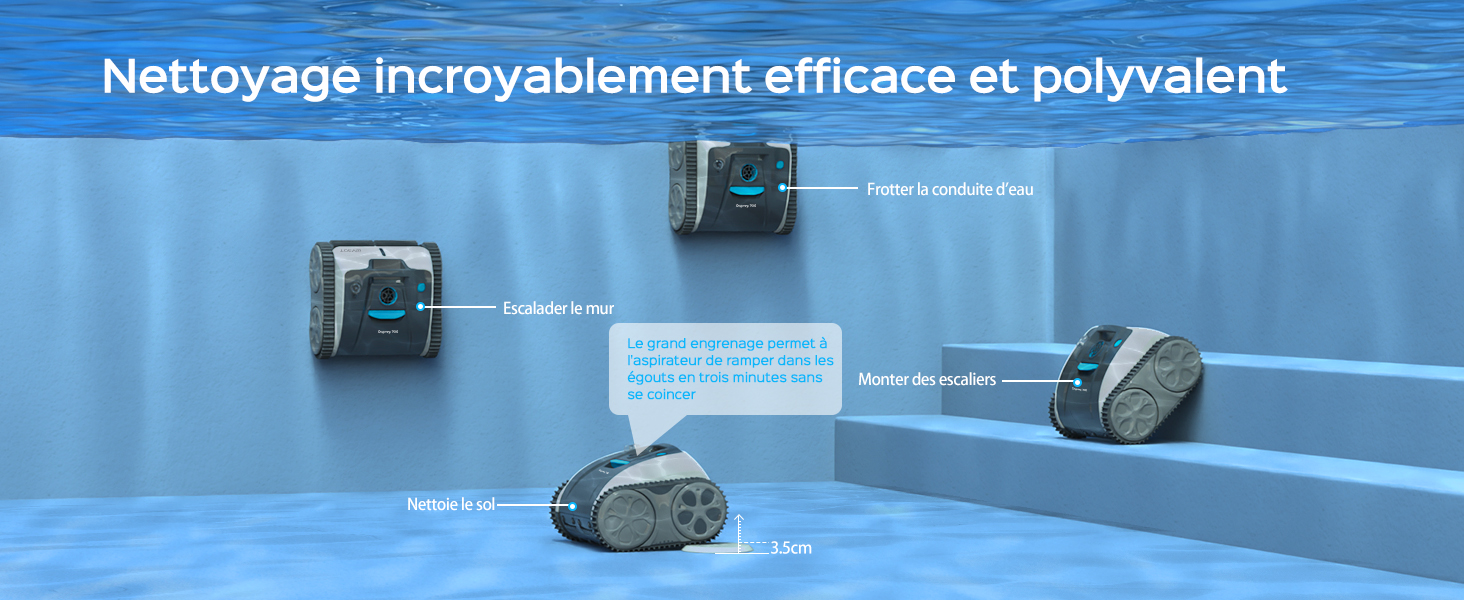 Pourquoi le Robot Piscine sans Fil WYBOT est le Meilleur Choix pour Votre Piscine