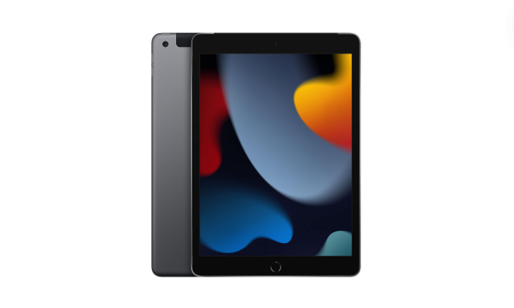  Apple 2021 iPad (10,2 pouces, Wi-Fi + Cellular, 64 Go) – Gris Sidéral (9ᵉ génération)