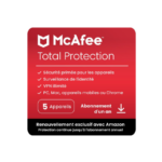 McAfee Total Protection 2024 | 5 Appareils | Antivirus, VPN, Gestion de Mots de Passe, Sécurité Mobile et Internet | PC/Mac/iOS/Android | Abonnement Exclusif Amazon avec Renouvellement Automatique Annuel