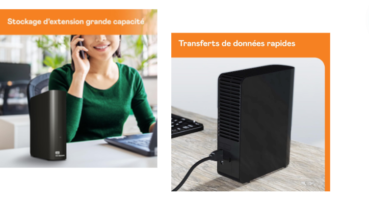 WD 12 To Elements Disque Dur Externe, HDD de Bureau, USB 3.0