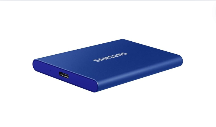 Samsung SSD Externe T7 2 To, Bleu, MU-PC2T0H/WW