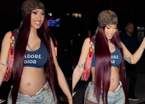  Cardi B Affiche Son Ventre Gros