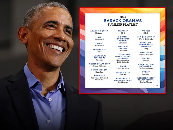 Barack Obama Publie Sa Playlist d'Été avec Shaboozey, Beyoncé, Saweetie et Plus