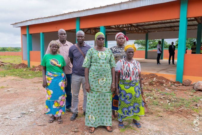 Construction de 40 marchés de proximité: le marché de Karakoro (Korhogo) terminé et celui de Guiguéréni (Boundiali) en cours d'achèvement