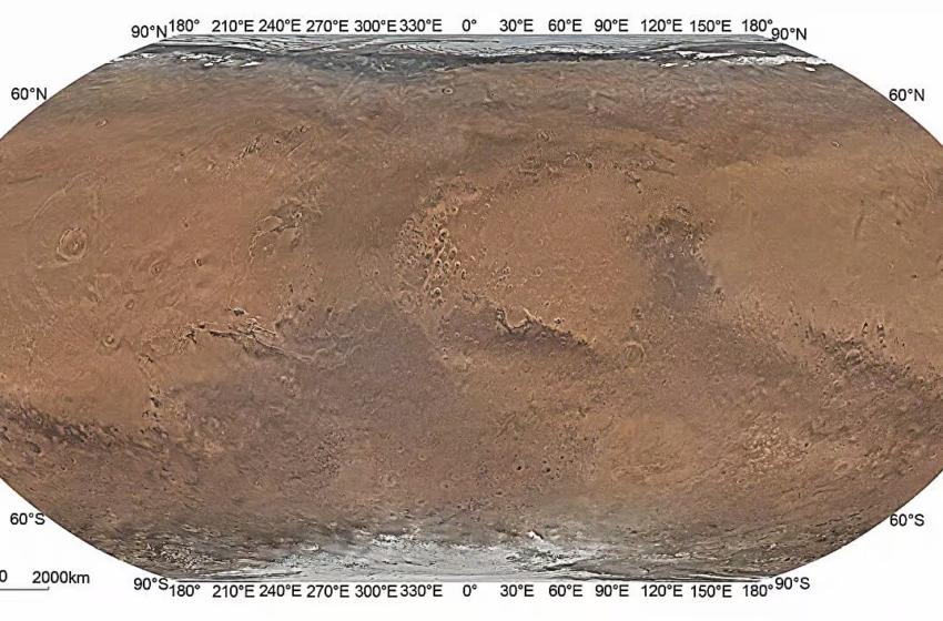  La Chine dévoile une stupéfiante carte de Mars qui va sans doute remplacer celle des Américains !