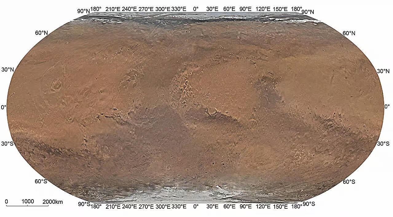 La Chine dévoile une stupéfiante carte de Mars qui va sans doute remplacer celle des Américains !