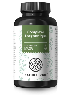 
NATURE LOVE® Complexe Enzymatique - 120 gélules - avec lipase