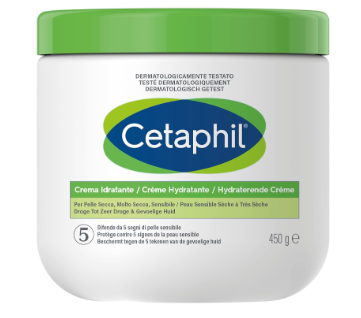 Cetaphil crème hydratante corps, 450g, Visage et corps, peaux sensibles sèches à très sèches, Crème corps hydratante, Niacinamide, Panthénol et de la...