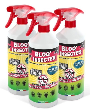  BLOQ’INSECTES – Barrage aux Insectes Lot de 3L : La solution efficace pour un intérieur et extérieur sans nuisibles !