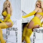 Rihanna enflamme la toile avec un ensemble lingerie jaune pour Savage X Fenty