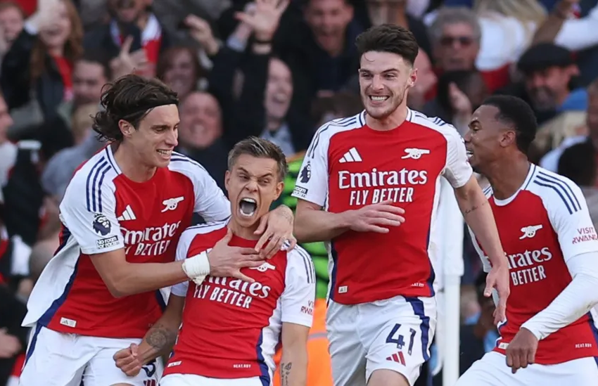  Arsenal S’impose Face à Leicester avec Deux Buts Tardifs (4-2)