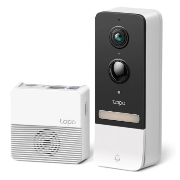  TP-Link Tapo 2K (5MP) Sonnette sans Fil avec Caméra D230S1 : Sécurité et Technologie Avancée pour votre Porte