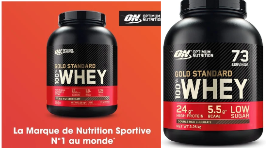  Optimum Nutrition Gold Standard 100% Whey : La Poudre de Protéine Faible en Sucre Idéale pour les Régimes