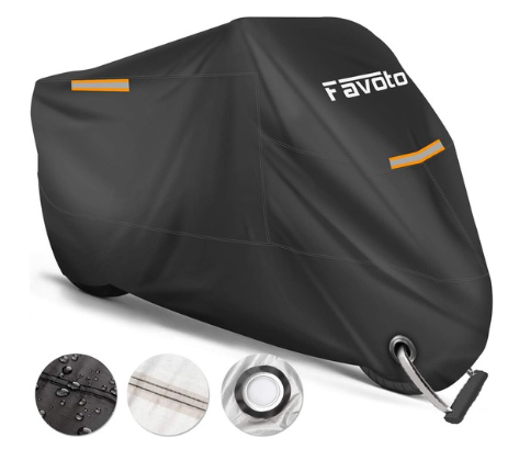  Favoto Housse de Protection pour Moto 245x105x125cm XXL : Protégez Votre Moto Contre les Intempéries