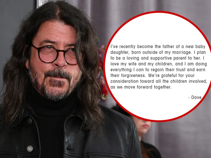  Dave Grohl Annonce la Naissance de sa Fille Hors Mariage