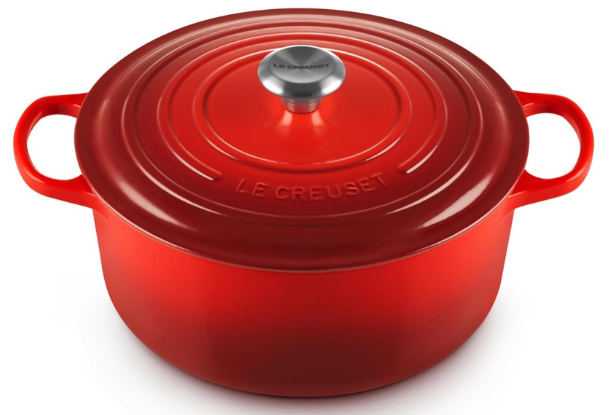  Découvrez le Fourneau Rond en Fonte Émaillée Le Creuset de 7,25 Qt : L’Art de la Cuisson Réinventé