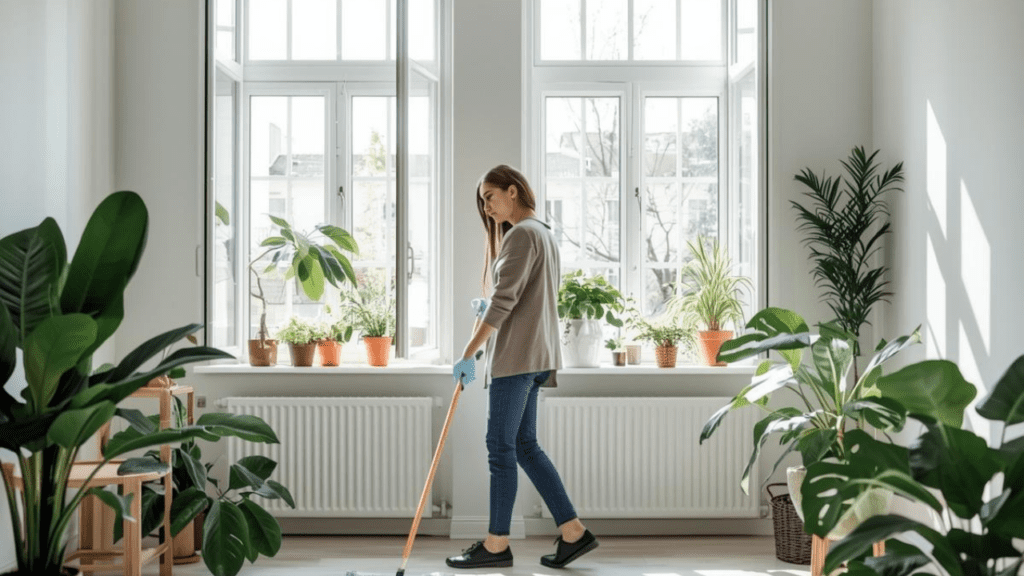 améliorer air intérieur naturellement maison aération plantes nettoyage