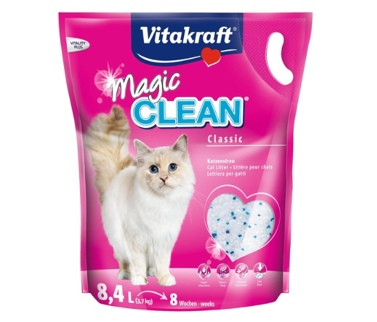 VITAKRAFT Magic Clean : La Litière Silice Absorbante pour un Confort Optimal de Votre Chat