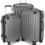 HAUPTSTADTKOFFER - Alex : Ensemble de 3 Valises Rigides Argenté Brillant pour Tous vos Voyages