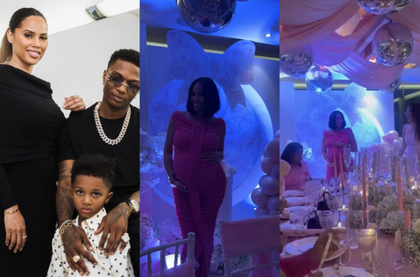  Wizkid et Jada Pollock attendent une petite fille