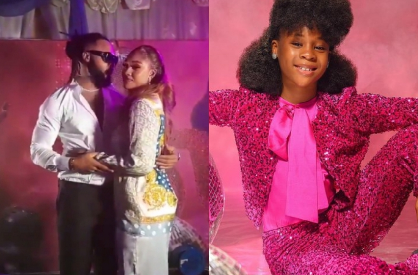  Flavour et sa femme, Sandra Okagbue, célèbrent l’anniversaire de leur fille avec une fête somptueuse