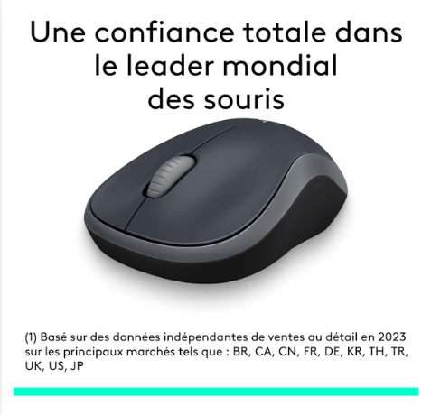 Logitech M185 : La Souris Sans Fil Parfaite pour Vos Tâches Quotidiennes