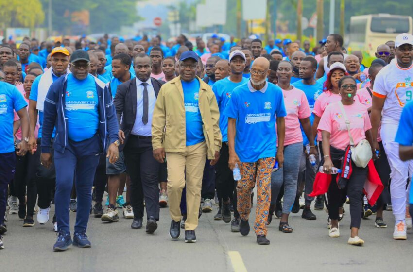  SANTÉ / MARCHE BLEUE : LE MINISTRE PIERRE DIMBA ANNONCE QUE LE CANCER DE LA PROSTATE SE GUÉRIT EN CÔTE D’IVOIRE