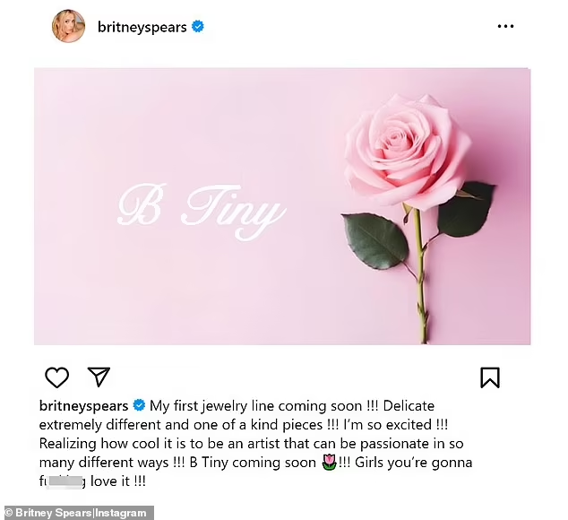 Britney Spears annonce le lancement de sa marque de bijoux