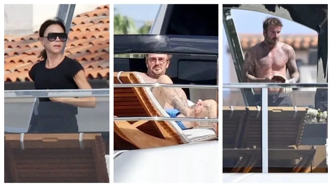 David et Victoria Beckham font une pause à bord d'un yacht de luxe