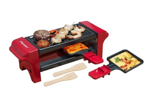  Bestron Mini Gril Raclette pour 1 à 2 Personnes : Le Compagnon Parfait pour des Repas Gourmands et Conviviaux