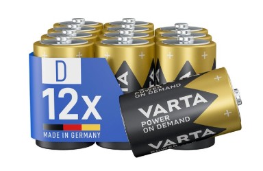  VARTA Piles D Mono : Puissance et Fiabilité en Lot de 12