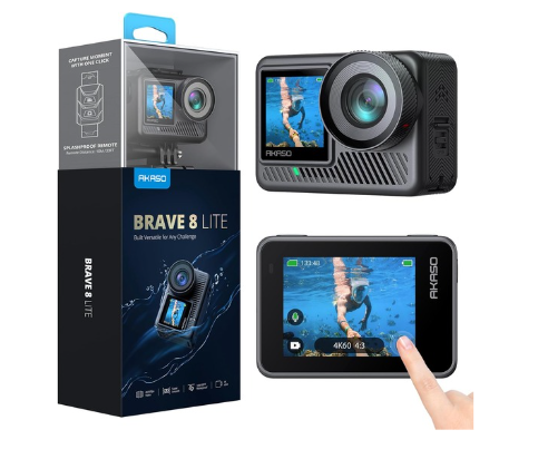  AKASO Brave 8 Lite : La Caméra Sport 4K Qui Capture Vos Aventures avec Stabilité et Clarté