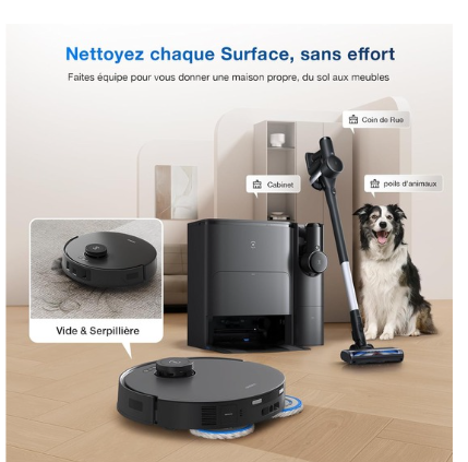 Le DEEBOT T30S COMBO COMPLETE : Une Révolution dans le Nettoyage Précis des Bords et Coins