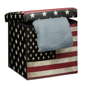 Relaxdays Tabouret Pliant avec Coffre de Rangement : Fonctionnalité et Confort au Service de Votre Espace