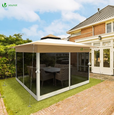 Transformez Votre Jardin en Oasis de Confort avec la Tonnelle VOUNOT 3,6 x 3,6 m