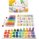 Jeux éducatifs Montessori pour enfants de 3 ans : le coffret Wigvistork