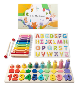 Jeux éducatifs Montessori pour enfants de 3 ans : le coffret Wigvistork