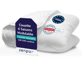 Découvrez la couette ZenPur 4 Saisons 220x240 : Une solution modulable pour un confort exceptionnel toute l'année !
