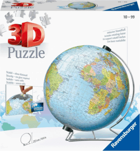 Puzzle 3D Globe Terrestre – Rotatif et Illuminé (540 pièces)