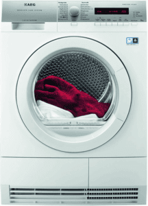 6. AEG T76785IH4 – Sèche-linge éclairage tambour
